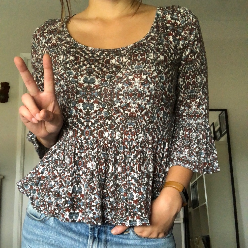 **SOLD** Free People floral top